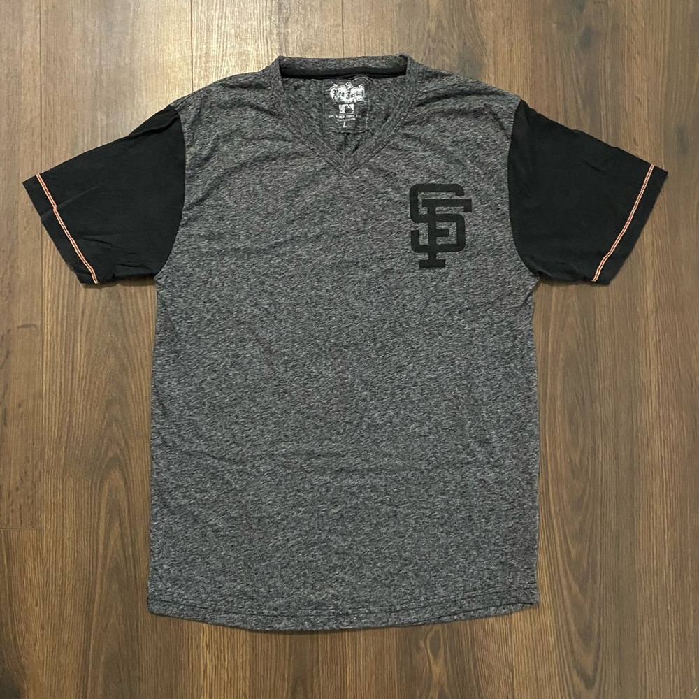 Men’s Red Jacket San Francisco Giants Grey Baseball T-shirt L